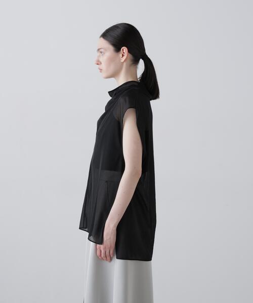 ADORE（アドーア）の「◆シアージャージートップス（Tシャツ/カットソー・レディース・ブラック/ホワイト/ピンク・38）」の5枚目の写真