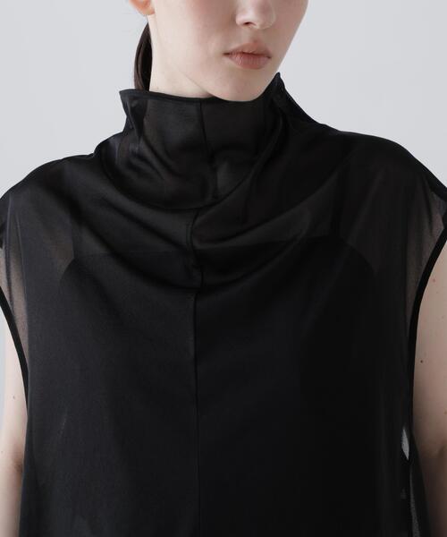 ADORE（アドーア）の「◆シアージャージートップス（Tシャツ/カットソー・レディース・ブラック/ホワイト/ピンク・38）」の7枚目の写真