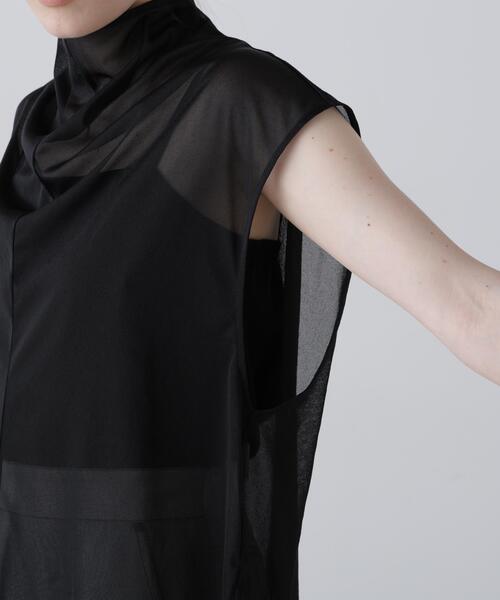 ADORE（アドーア）の「◆シアージャージートップス（Tシャツ/カットソー・レディース・ブラック/ホワイト/ピンク・38）」の8枚目の写真