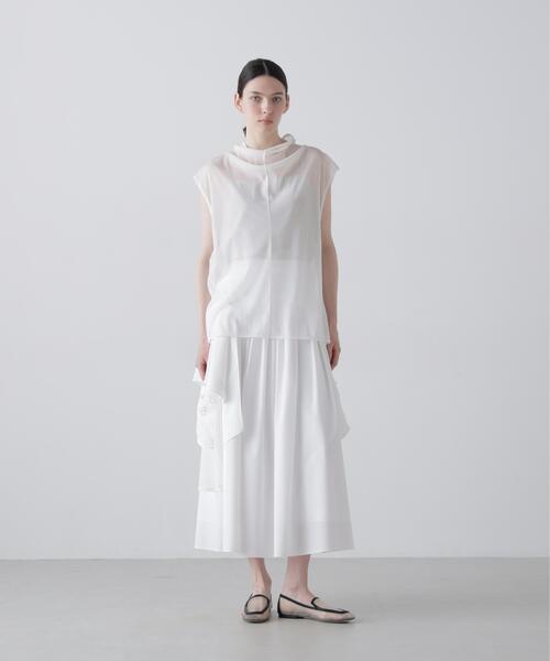 ADORE（アドーア）の「◆シアージャージートップス（Tシャツ/カットソー・レディース・ブラック/ホワイト/ピンク・38）」の12枚目の写真