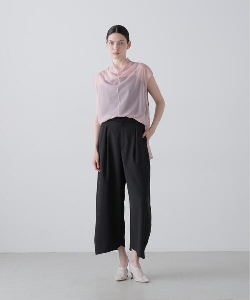 ADORE（アドーア）の「◆シアージャージートップス（Tシャツ/カットソー・レディース・ブラック/ホワイト/ピンク・38）」の15枚目の写真