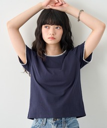 NOGLE | 【NOGLE/ノグル】スカラップステッチ半袖Tシャツ(Tシャツ/カットソー)