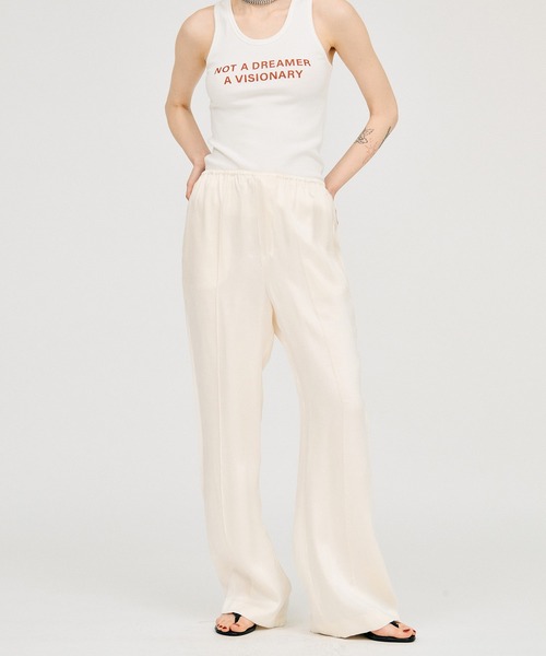 PRANK PROJECT（プランクプロジェクト）の「【2026Summer Pre-Order】サテンフレアパンツ / Satin Flare Pants（その他パンツ・レディース・ホワイト/ピンク/ブラック・36/38）」の18枚目の写真