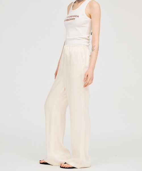 PRANK PROJECT（プランクプロジェクト）の「【2026Summer Pre-Order】サテンフレアパンツ / Satin Flare Pants（その他パンツ・レディース・ホワイト/ピンク/ブラック・36/38）」の19枚目の写真