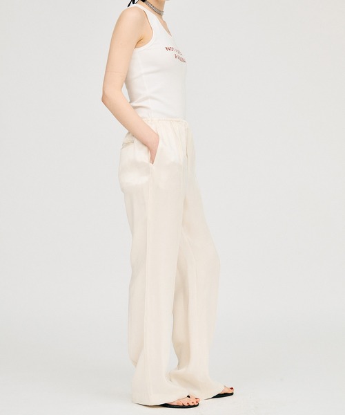 PRANK PROJECT（プランクプロジェクト）の「【2026Summer Pre-Order】サテンフレアパンツ / Satin Flare Pants（その他パンツ・レディース・ホワイト/ピンク/ブラック・36/38）」の21枚目の写真