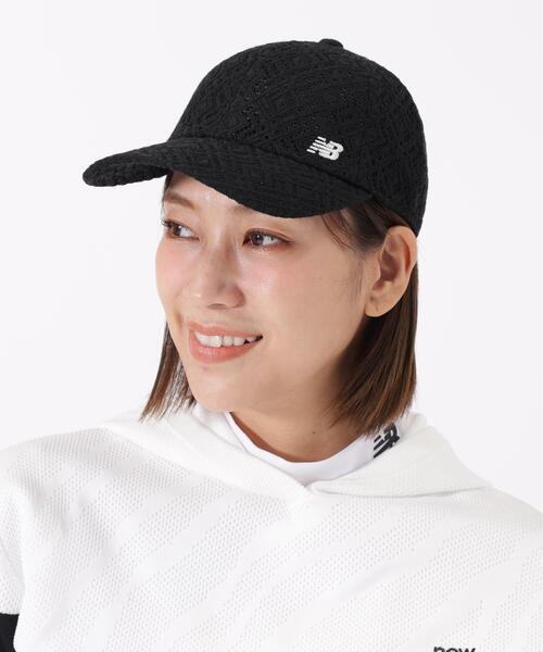 New Balance Golf(ニューバランスゴルフ)の「【new balance golf】LACE SIX PANELS CAP(キャップ・レディース・ホワイト/ブラック・FREE)」の1枚目の写真