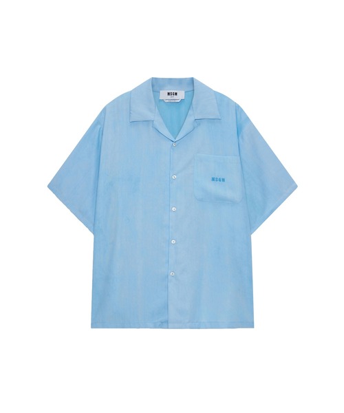 MSGM(エムエスジーエム)の「ライトブルー タイダイ ボウリングシャツ(シャツ/ブラウス・メンズ・ライトブルー・38)」の1枚目の写真