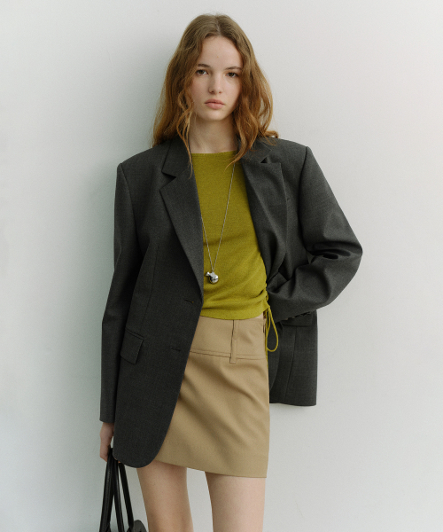 MICRO MINI SKIRT_UDSK6A205_BEIGE