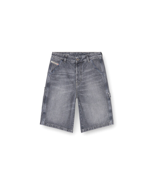 メンズ リラックスフィットデニムショートパンツ D-LIVERY-W-SHORT