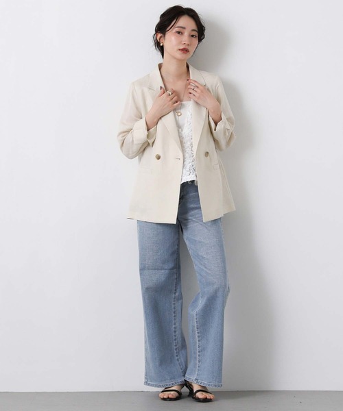 Gready Brilliant（グレディブリリアン）の「３ＤチュールＶネックベスト（シャツ/ブラウス・レディース・ブラック/オフホワイト・FREE）」の11枚目の写真