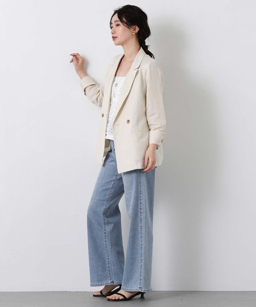 Gready Brilliant（グレディブリリアン）の「３ＤチュールＶネックベスト（シャツ/ブラウス・レディース・ブラック/オフホワイト・FREE）」の12枚目の写真