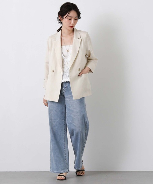 Gready Brilliant（グレディブリリアン）の「３ＤチュールＶネックベスト（シャツ/ブラウス・レディース・ブラック/オフホワイト・FREE）」の14枚目の写真