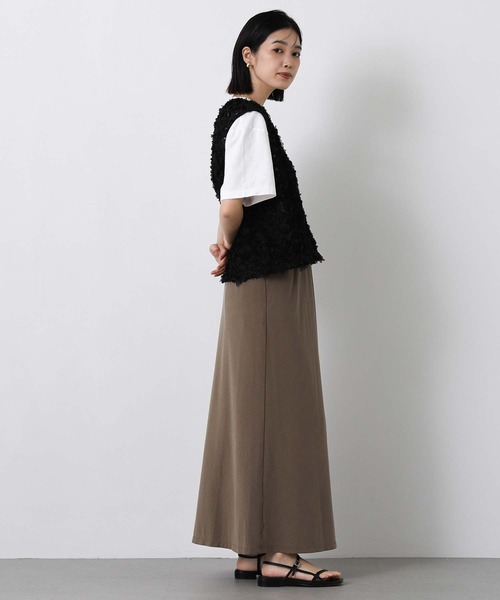 Gready Brilliant（グレディブリリアン）の「３ＤチュールＶネックベスト（シャツ/ブラウス・レディース・ブラック/オフホワイト・FREE）」の16枚目の写真