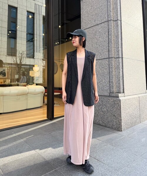 Kastane（カスタネ）の「【一部店舗限定】B レースベルテッドジレ（ベスト・レディース・ブラック/オフホワイト・FREE）」の14枚目の写真