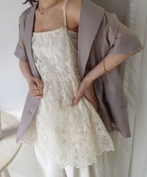 CORNERS | オーガンジーレース刺繍キャミソール(キャミソール)