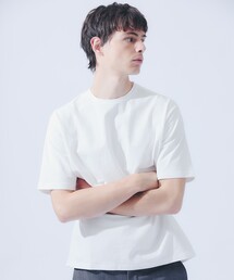 シュリンク天竺 クルーネック半袖Tシャツ