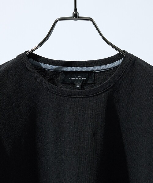 ABAHOUSE（アバハウス）の「シュリンク天竺 クルーネック半袖Tシャツ（Tシャツ/カットソー・メンズ・ホワイト/ブラック/グレイッシュブルー・50/48/46/44）」の7枚目の写真