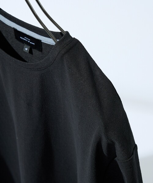 ABAHOUSE（アバハウス）の「シュリンク天竺 クルーネック半袖Tシャツ（Tシャツ/カットソー・メンズ・ホワイト/ブラック/グレイッシュブルー・50/48/46/44）」の11枚目の写真