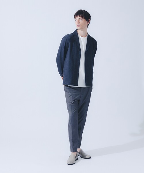 ABAHOUSE（アバハウス）の「シュリンク天竺 クルーネック半袖Tシャツ（Tシャツ/カットソー・メンズ・ホワイト/ブラック/グレイッシュブルー・50/48/46/44）」の20枚目の写真