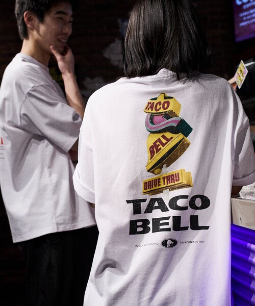 コメ欄セール！超スペシャル ビックシルエット ゆるだぼ 一点物 ホワイトタグ 限定展開 TACOBELL×FREAK'S STORE 別注 ビッグシルエット バック