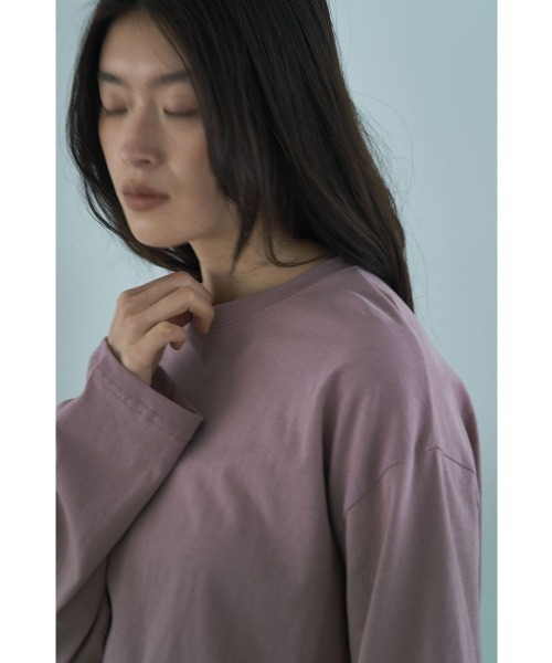 marjour（マージュール）の「MUTED TONES LAYERED LIKE TEE（Tシャツ/カットソー・レディース・ピンク/チャコールグレー/ベージュ・M）」の12枚目の写真