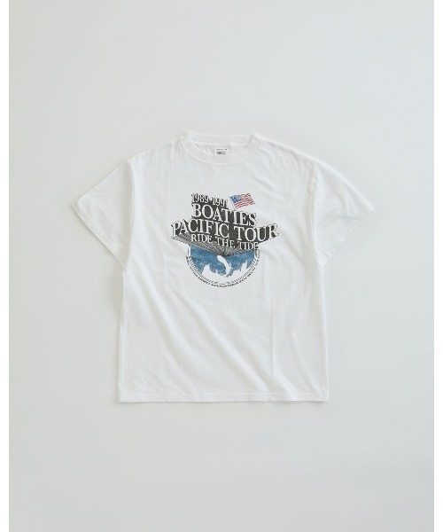 THE SHINZONE（ザ　シンゾーン）の「BOATIES TOUR TEE 26MMSCU08（Tシャツ/カットソー・レディース・ホワイト/グレー/ブルー・FREE）」の2枚目の写真