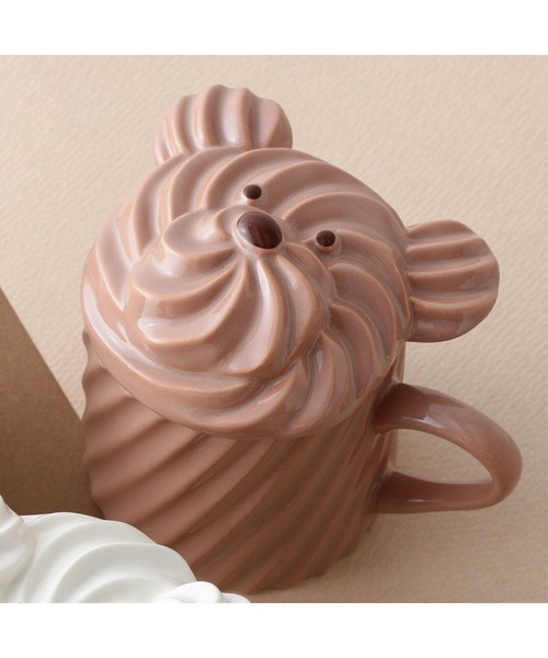 ホイップ マグ チョコレート 蓋付き くま プレゼント コーヒー ティー