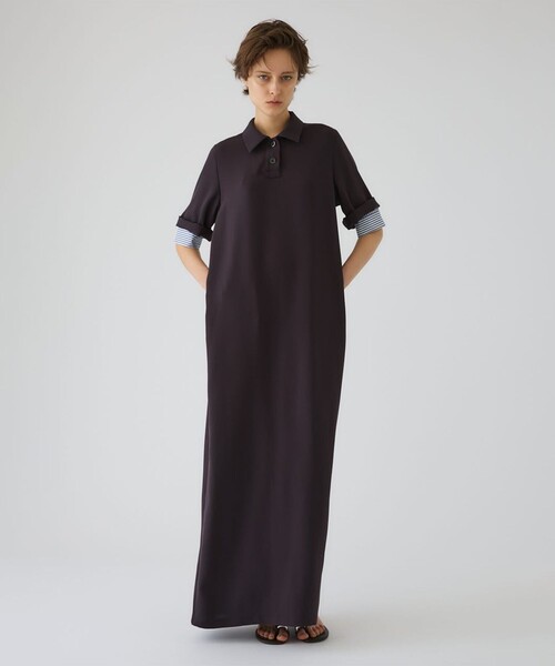 RIM.ARK(リムアーク)の「【RIM.ARK/リムアーク】Polo design maxi OP/ポロデザインマキシワンピース/シャツワンピース(ワンピース・レディース・ダークブラウン/ブラック・36/38)」の22枚目の写真