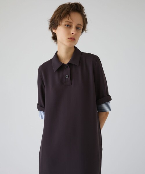 RIM.ARK(リムアーク)の「【RIM.ARK/リムアーク】Polo design maxi OP/ポロデザインマキシワンピース/シャツワンピース(ワンピース・レディース・ダークブラウン/ブラック・36/38)」の21枚目の写真
