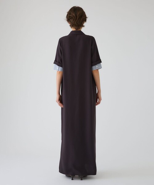 RIM.ARK(リムアーク)の「【RIM.ARK/リムアーク】Polo design maxi OP/ポロデザインマキシワンピース/シャツワンピース(ワンピース・レディース・ダークブラウン/ブラック・36/38)」の17枚目の写真