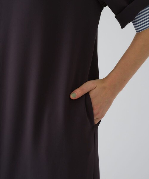 RIM.ARK(リムアーク)の「【RIM.ARK/リムアーク】Polo design maxi OP/ポロデザインマキシワンピース/シャツワンピース(ワンピース・レディース・ダークブラウン/ブラック・36/38)」の11枚目の写真