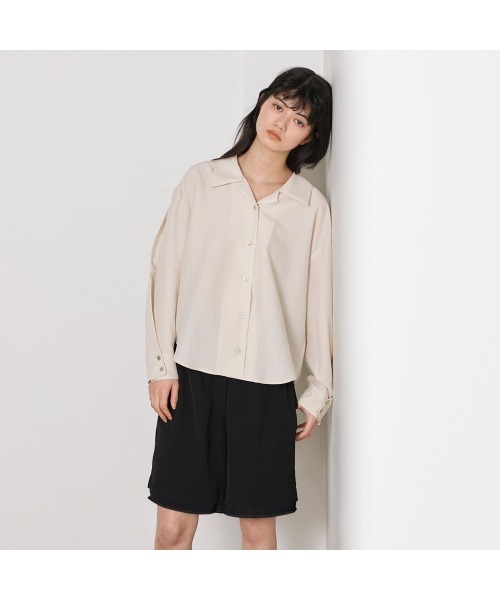 COMMON+HAUS(コモンハウス)の「レイヤード風ショートパンツ(その他パンツ・レディース・ブラック/ベージュ/ブラウン・S/M/L)」の13枚目の写真