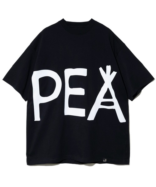 go slow caravan(ゴースローキャラバン)の「USA/C PEACE びっくり BIG TEE(Tシャツ/カットソー・メンズ・ホワイト/ブラック・X-LARGE)」の18枚目の写真