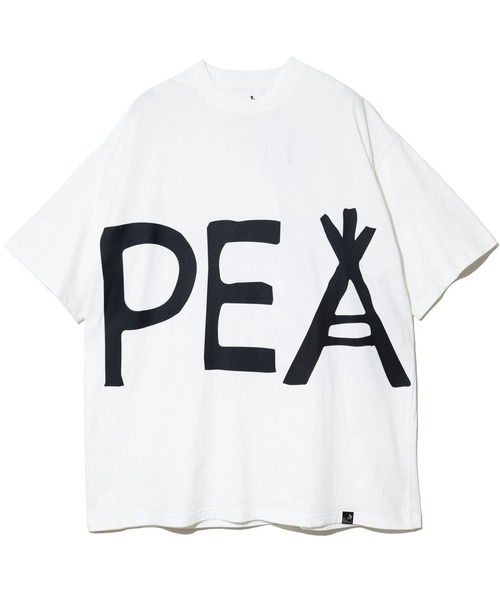 go slow caravan(ゴースローキャラバン)の「USA/C PEACE びっくり BIG TEE(Tシャツ/カットソー・メンズ・ホワイト/ブラック・X-LARGE)」の10枚目の写真