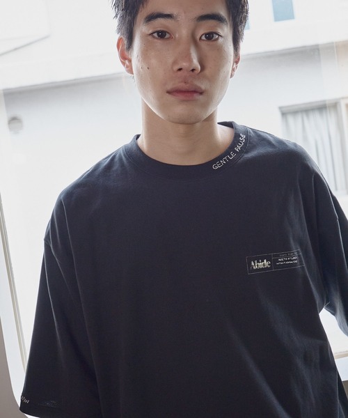 niko and...(ニコアンド)の「ポイントステッチ刺繍Tシャツ(Tシャツ/カットソー・メンズ・ブラック/ブルー/オレンジ/サンドグレー・LARGE/MEDIUM)」の1枚目の写真