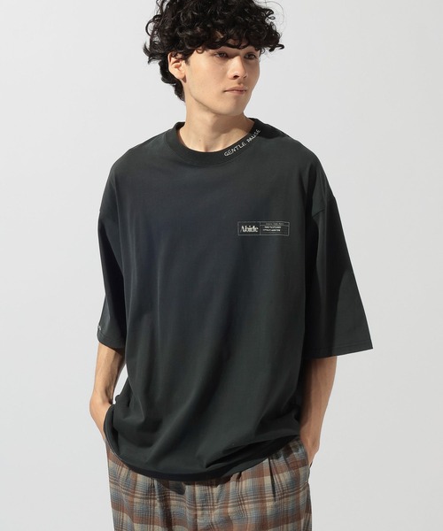 niko and...(ニコアンド)の「ポイントステッチ刺繍Tシャツ(Tシャツ/カットソー・メンズ・ブラック/ブルー/オレンジ/サンドグレー・LARGE/MEDIUM)」の7枚目の写真