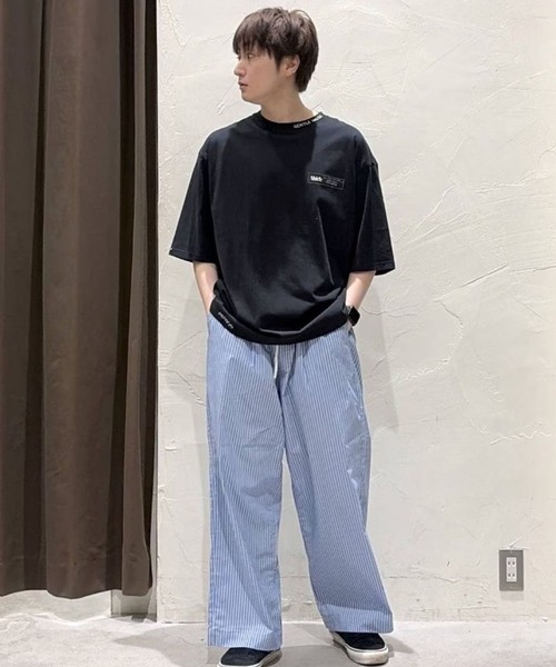 niko and...(ニコアンド)の「ポイントステッチ刺繍Tシャツ(Tシャツ/カットソー・メンズ・ブラック/ブルー/オレンジ/サンドグレー・LARGE/MEDIUM)」の15枚目の写真