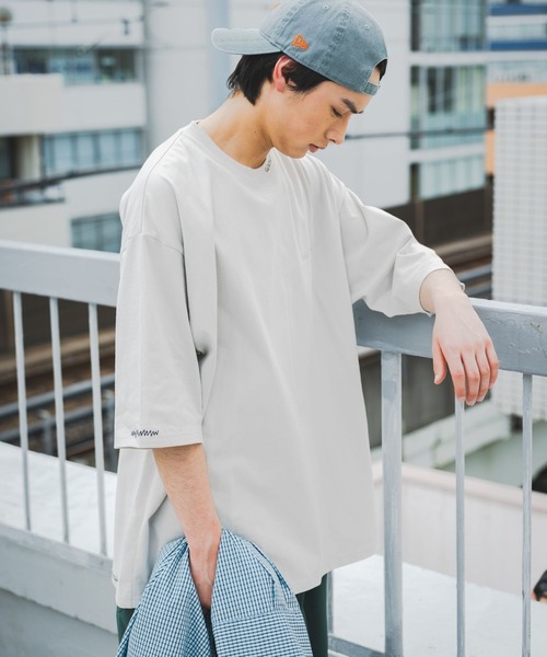 niko and...(ニコアンド)の「ポイントステッチ刺繍Tシャツ(Tシャツ/カットソー・メンズ・ブラック/ブルー/オレンジ/サンドグレー・LARGE/MEDIUM)」の9枚目の写真