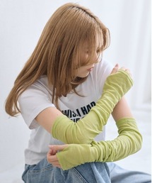 tutuanna | [とにかくさらっと涼しい！]UVカット90%レーヨン混無地アームカバー60cm丈(アームカバー)