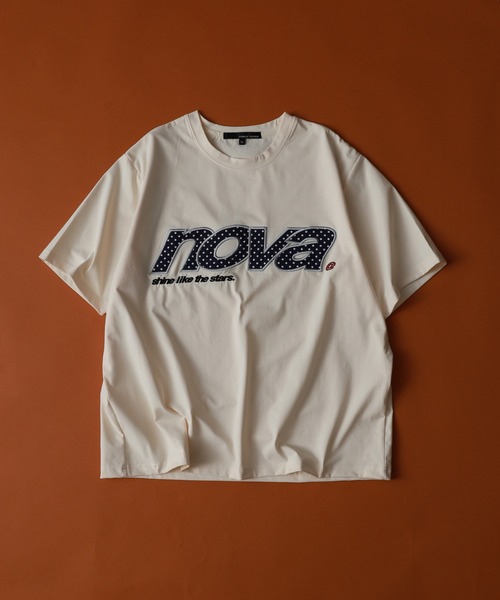 Jungle Storm(ジャングルストーム)の「JUNGLE STORM ロゴプリント半袖Tシャツ/柄ロゴワッペンショーツ 2点セット セットアップ(Tシャツ/カットソー・メンズ・アイボリー/ブラック/ピンク・L/M)」の7枚目の写真