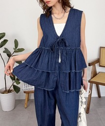 ジレ」に該当するブルー・ネイビー/青色系のファッション通販 - ZOZOTOWN