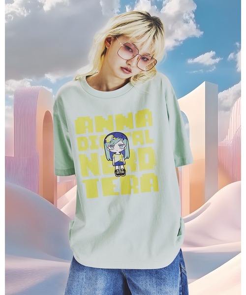 ANNA SUI NYC(アナ スイ エヌ ワイ シー)の「TERA Digital Nerd T シャツ(Tシャツ/カットソー・レディース・ブラック/ミント・FREE)」の1枚目の写真