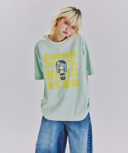 ANNA SUI NYC(アナ スイ エヌ ワイ シー)の「TERA Digital Nerd T シャツ(Tシャツ/カットソー・レディース・ブラック/ミント・FREE)」の16枚目の写真
