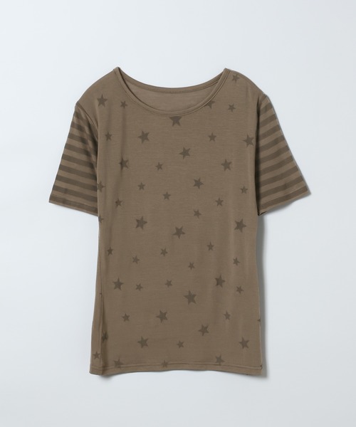 JEANASIS(ジーナシス)の「【25quee】プリントキリカエTEE/680981(Tシャツ/カットソー・レディース・ブラウン系その他/ブラック系その他/ホワイト系その他・FREE)」の3枚目の写真