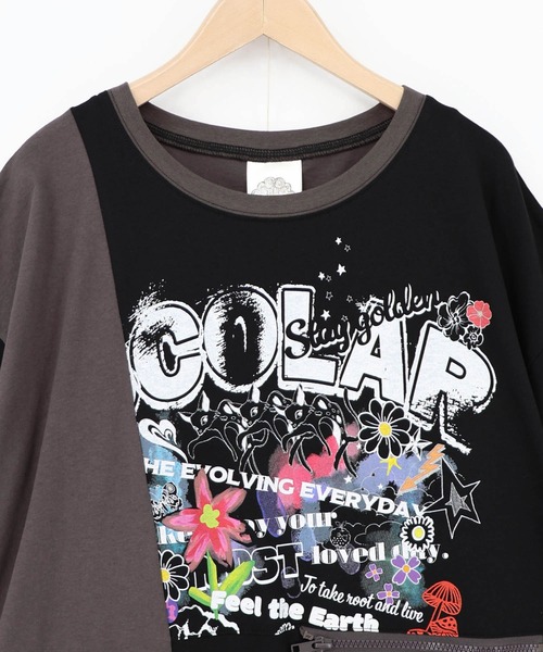 ScoLar（スカラー）の「162614：取り外し可能サコッシュ付き ポップ柄配色ワンピース（ワンピース・レディース・オフホワイト/ブラック・M）」の18枚目の写真