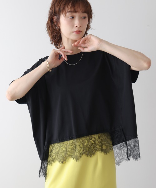 Bou Jeloud(ブージュルード)の「レースドルマンプルオーバー(Tシャツ/カットソー・レディース・ブラック/オフホワイト/グレー・FREE)」の19枚目の写真