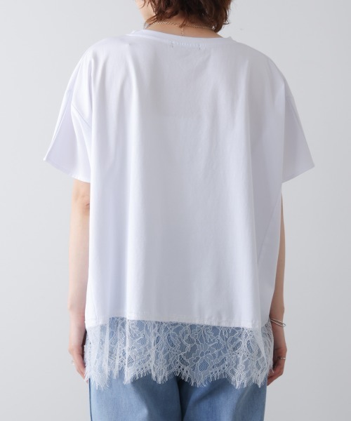 Bou Jeloud(ブージュルード)の「レースドルマンプルオーバー(Tシャツ/カットソー・レディース・ブラック/オフホワイト/グレー・FREE)」の17枚目の写真