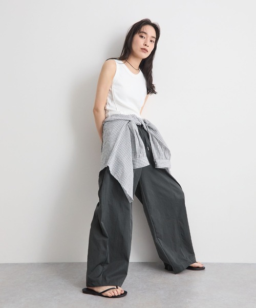 STELLA FISH(ステラフィッシュ)の「【2サイズ展開】イージーカーヴィーパンツ / ウエストゴムワイドパンツ(その他パンツ・レディース・グレー/ベージュ/ネイビー/ホワイト・MEDIUM/LARGE/SMALL)」の22枚目の写真
