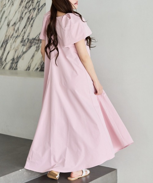 BIRTHDAY BASH(バースデイバッシュ)の「VOLUME SLEEVE A LINE DRESS(ボリュームスリーブAラインドレス)(ワンピース・レディース・ブラック/ホワイト系その他/ピンク/ベージュ・FREE)」の17枚目の写真