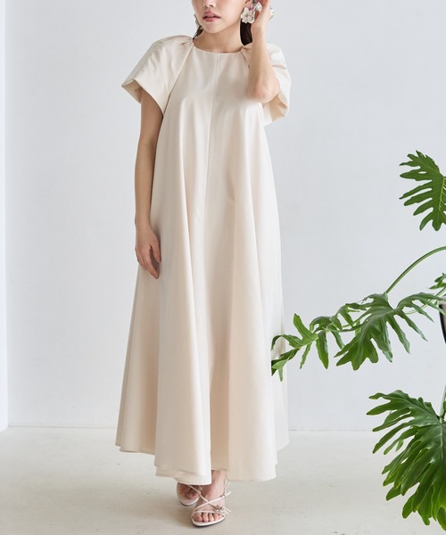 BIRTHDAY BASH(バースデイバッシュ)の「VOLUME SLEEVE A LINE DRESS(ボリュームスリーブAラインドレス)(ワンピース・レディース・ブラック/ホワイト系その他/ピンク/ベージュ・FREE)」の21枚目の写真